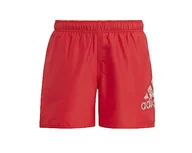Kąpielówki dla chłopców - adidas Bos Clx SL Strój kąpielowy chłopięcy, Better Scarlet/White, 11-12 lat - miniaturka - grafika 1