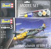 Revell Niemiecki myśliwiec Messerschmitt Bf 109 F-2 (z farbami) 63893