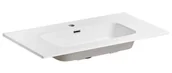 Umywalki - Biała ceramiczna umywalka meblowa 90 cm W1-D91 - miniaturka - grafika 1