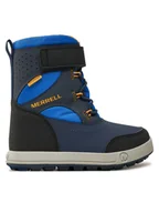 Buty dla chłopców - Merrell Śniegowce Snow Storm 3.0 Wtrpf MK267867 Niebieski - miniaturka - grafika 1