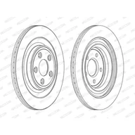 Tarcze hamulcowe - FERODO (FEDERAL-MOGUL)) (FEDERAL-MOGUL)) DDF1703C DDF1703C - miniaturka - grafika 1