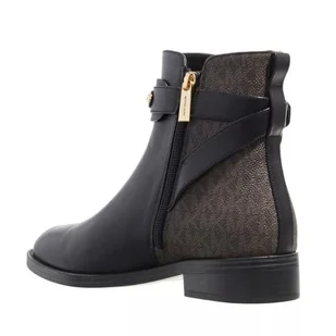 Michael Kors Darcy Flat Bootie, Botki Damskie, Czarny/Brązowy, 41 EU, Czarny brązowy, 41 EU - Botki damskie - miniaturka - grafika 1