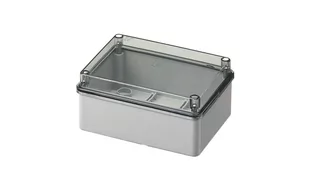 elettrocanali Puszka natynkowa z przeźroczystą pokrywą seria 420 IP65 150x110x70 szara EC420C5 EC420C5 - Puszki elektryczne i akcesoria - miniaturka - grafika 1
