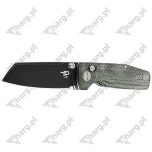 Nóż składany Bestech Slasher Green Micarta, Black Stonewashed D2 (BG43B-2) - Noże - miniaturka - grafika 2