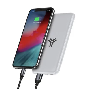 Baseus S10 power bank 10000mAh 18W bezprzewodowa ładowarka Qi 10W USB / USB Typ C PowerDelivery QC3.0 biały (PPS10-02) hurtel-51610-0 - Powerbanki - miniaturka - grafika 18