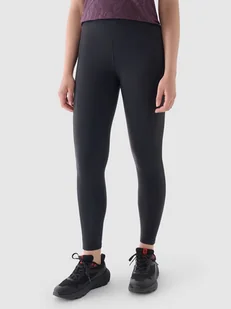 4F Legginsy sportowe w kolorze czarnym - Spodnie sportowe damskie - miniaturka - grafika 1