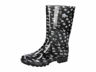Kalosze damskie - Lico Damskie kalosze Aquata, czarne/białe, 40 EU, czarny biały, 40 EU - miniaturka - grafika 1