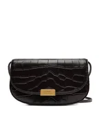 Torebki damskie - Tommy Hilfiger Torebka Party Le Mini Crossover Croc AW0AW18203 Brązowy - miniaturka - grafika 1