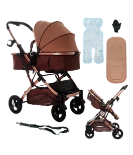 Koetsi wózek dziecięcy wielofuncyjny 3w1 brązowy - Wózki dziecięce - miniaturka - grafika 1