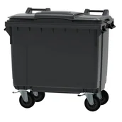 Kosze na śmieci - Pojemnik szary na odpady zmieszane - 660 l - miniaturka - grafika 1