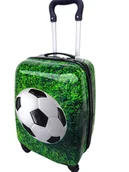 Walizki - PIŁKA NOŻNA WALIZKA NA KÓŁKACH DZIECIĘCA 4 KÓŁKA PODRÓŻNA BAGAŻ DZIECI - miniaturka - grafika 1