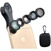 Pozostałe akcesoria do telefonów - Zestaw obiektywów APEXEL APL-DG5H - miniaturka - grafika 1