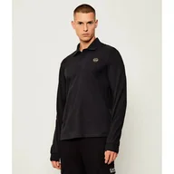Koszule męskie - Napapijri Polo E-BADGE LS Relaxed fit - miniaturka - grafika 1