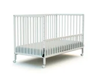 Łóżeczka i kojce - WEBABY - Białe drewniane łóżeczko do wspólnego spania 60 x 120 cm - miniaturka - grafika 1