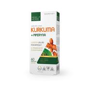 Układ pokarmowy - Medica Herbs Medica Herbs Kurkuma + piperyna 605 mg - 60 kapsułek - miniaturka - grafika 1