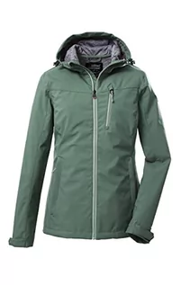 Kurtki damskie - Killtec Damska kurtka softshell / kurtka outdoorowa z kapturem KOS 89 WMN SFTSHLL JCKT; pistacja, 36, 39138-000 - grafika 1