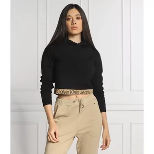 Bluzy damskie - CALVIN KLEIN JEANS Bluza | Cropped Fit - grafika 1