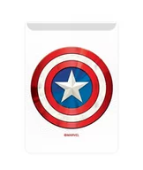 Zabezpieczenia do laptopów - Kieszonka na kartę  Kapitan Ameryka 001 Marvel Biały - miniaturka - grafika 1