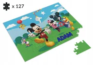 Puzzle - Puzzle Myszka Miki Minnie + IMIĘ Dziecka Prezent - miniaturka - grafika 1
