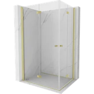 Kabiny prysznicowe - Mexen Mist-F Duo kabina prysznicowa składana 120 x 75 cm, transparent, złota szczotkowana - 8A6-120L-075P-55-00 - miniaturka - grafika 1
