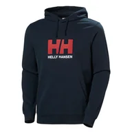 Bluzy męskie - Męska Bluza HELLY HANSEN HH LOGO HOODIE 2.0 30394_597 – Granatowy - miniaturka - grafika 1