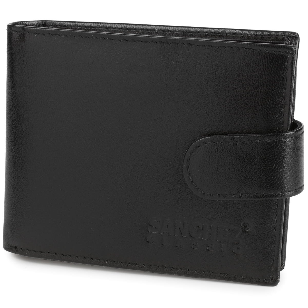 Portfel męski ze skóry z RFID Sanchez czarny