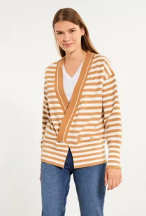 Sweter damski w paski - Monnari - Swetry damskie - miniaturka - grafika 1