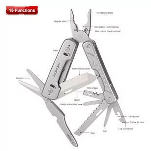Roxon - Multitool z wymiennym ostrzem i przecinakiem do drutu Phantom - S802 - Multitools - miniaturka - grafika 5