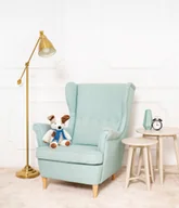 Maskotki i pluszaki - MIŚ GUSTAW PIES ROBERT PLUSZAK PRZYTULANKA MASKOTKA BIAŁO BRĄZOWY - 30cm - miniaturka - grafika 1