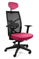 Fotele i krzesła biurowe - Fotel biurowy, ergonomiczny, Tune, magenta - miniaturka - grafika 1