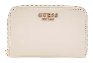 GUESS Damski portfel Laurel SLG Medium Zip Around, kość, Rozmiar Uniwersalny - Portfele - miniaturka - grafika 1
