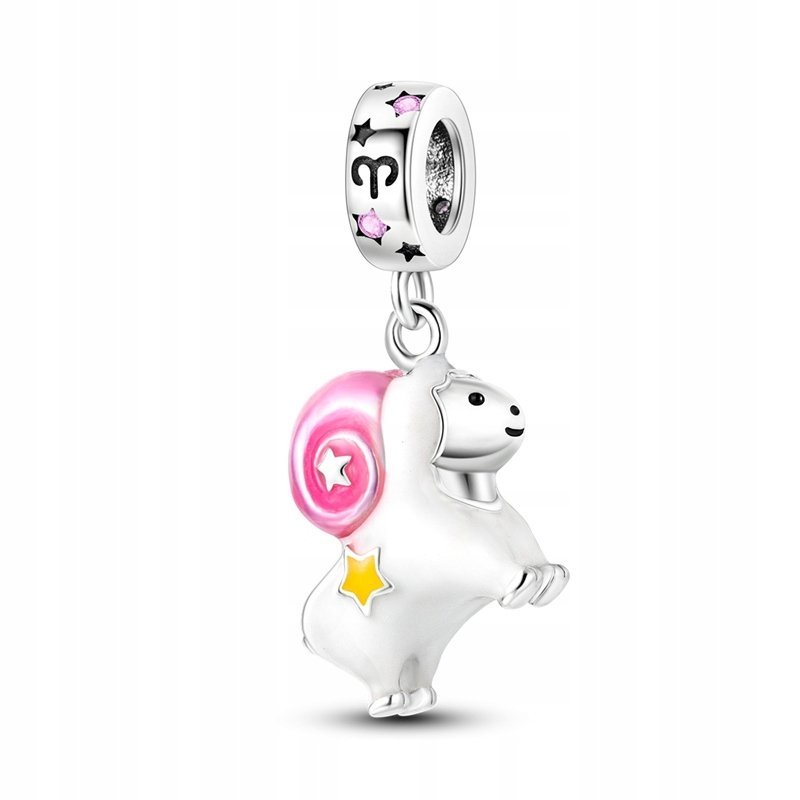 CHARMS ZAWIESZKA SREBRNA CHARMS ZNAK ZODIAKU BARAN CHARMSY BEADS ORYGINALNY