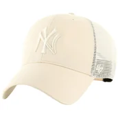 Czapki i chusty sportowe męskie - 47 Brand MLB New York Yankees Branson Cap B-BRANS17CTP-NT, Kobieta/Mężczyzna, Czapka z daszkiem, Beżowy - miniaturka - grafika 1
