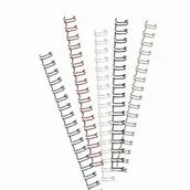 Grzbiety do bindownic - GRZBIET DRUTOWY 3:1 11mm DO 80 KARTEK OPUS O.WIRE CZARNY 100szt. - miniaturka - grafika 1