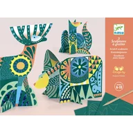 Zabawki interaktywne dla dzieci - Djeco Wydrapywanka ZWIERZĘTA-FOLK DJ09708 - miniaturka - grafika 1