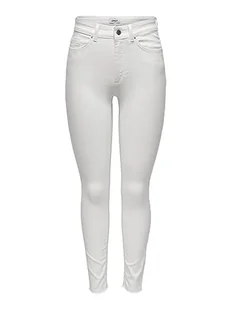 ONLY OnlBLUSH HW dżinsy damskie skinny fit, biały, (L) W / 32L - Spodnie damskie - miniaturka - grafika 1