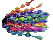 Zabawy w naśladowanie dorosłych - Kosmyki włosów do zaplatania 40cm MIX - miniaturka - grafika 1