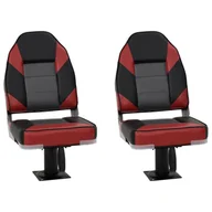 Żeglarstwo - vidaXL Składane siedziska do łodzi, 4-cz., z wysokim oparciem - miniaturka - grafika 1