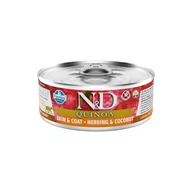 Mokra karma dla kotów - N&D N&D CAT QUINOA ŚLEDŹ & KOKOS 80g - miniaturka - grafika 1
