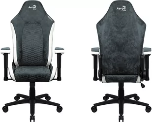 Fotel Aerocool Crown AeroSuede Steel Niebieski AEROCROWN-STEEL-BLUE (4711099471225) - Fotele gamingowe - miniaturka - grafika 1