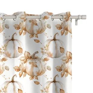Zasłona AUTUMN wzór AT40 | karmelowe dynie 150 x 160 cm tkanina standard - Zasłony - miniaturka - grafika 1