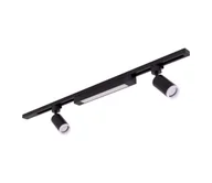 Lampy sufitowe - LED Reflektor w systemie szynowym TRACER 2xGU10/10W/230V + LED/20W 1 m czarny - miniaturka - grafika 1