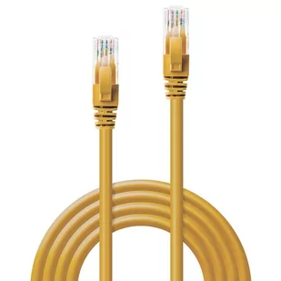 Lindy 48062 Kabel sieciowy skrętka) CAT6 U/UTP żółty 1m LY-48062 - Kable miedziane - miniaturka - grafika 2