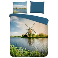 Pościel - Muller Textiles Good Morning Zestaw pościeli WINDMILL, 155 x 220 cm, kolorowy 10011.99.12 - miniaturka - grafika 1