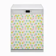 Dekoracje domu - Mata Bluedecor Magnes na zmywarkę Kolorowe trójkąty 60x80 - miniaturka - grafika 1