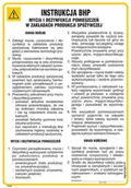 Instrukcje stanowiskowe BHP - IAG59 INSTRUKCJA BHP MYCIA I DEZYNFEKCJI POMIESZCZEŃ W ZAKŁADZIE PRODUKCJI SPOŻYWCZEJ, PN - PŁYTA PCV 1MM; (245X350MM) - miniaturka - grafika 1
