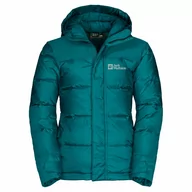 Kurtki i płaszcze dla dziewczynek - Kurtka puchowa dla dzieci Jack Wolfskin MOUNT COOK JACKET KIDS bay blue - 128 - miniaturka - grafika 1