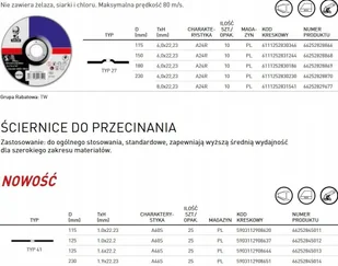 Symantec Norton NQ60ZZ-125x1.0x22.23-T41 NOR-Quantum 3 - Tarcze do pił - miniaturka - grafika 1