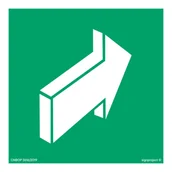 Systemy ekspozycyjne i znaki informacyjne - AA012 PCHAĆ ABY OTWORZYĆ, TS - PŁYTA TD FOTOLUMINESCENCYJNA; (300X300MM) - miniaturka - grafika 1