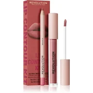 Szminki - Makeup Revolution Lip Contour Kit zestaw do ust Brunch odcień - miniaturka - grafika 1